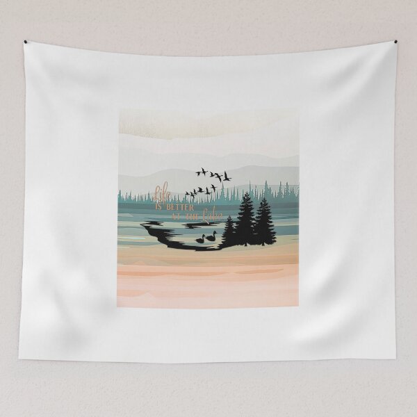 Item preview, Welcome To The Lake House Classic Colorful designed and sold by HelmaNowak.