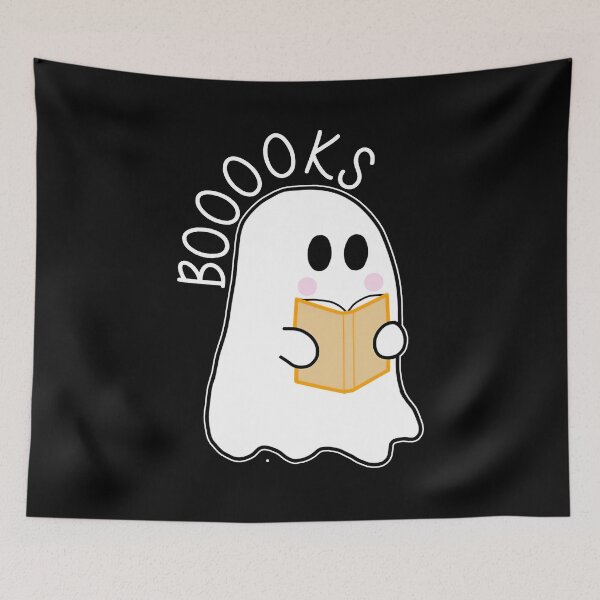 Item preview, Boooks halloween ghost reading librarian funny cute  designed and sold by beckadamr.