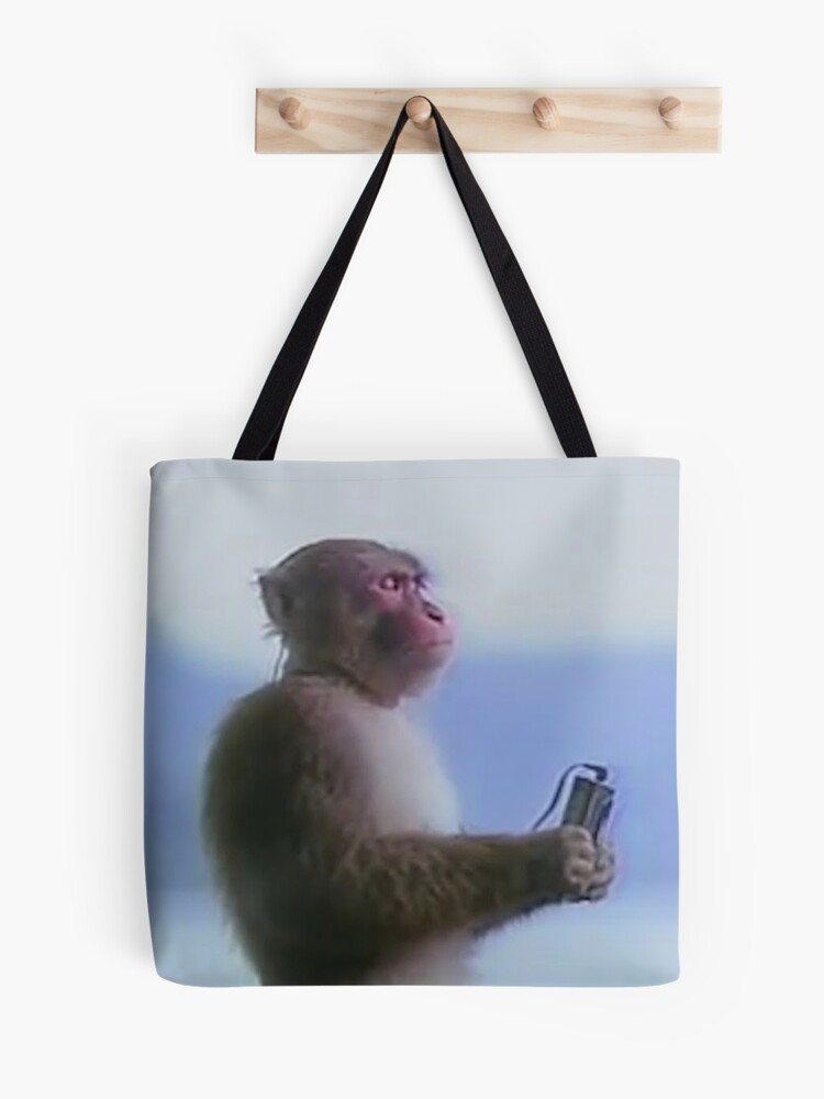 Aesthetic Monke Meme Funny Monkey Lover Tote Bag