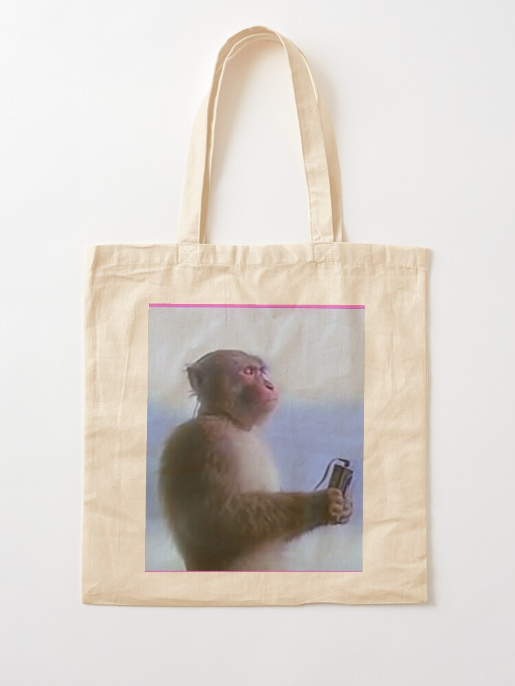 Aesthetic Monke Meme Funny Monkey Lover Tote Bag