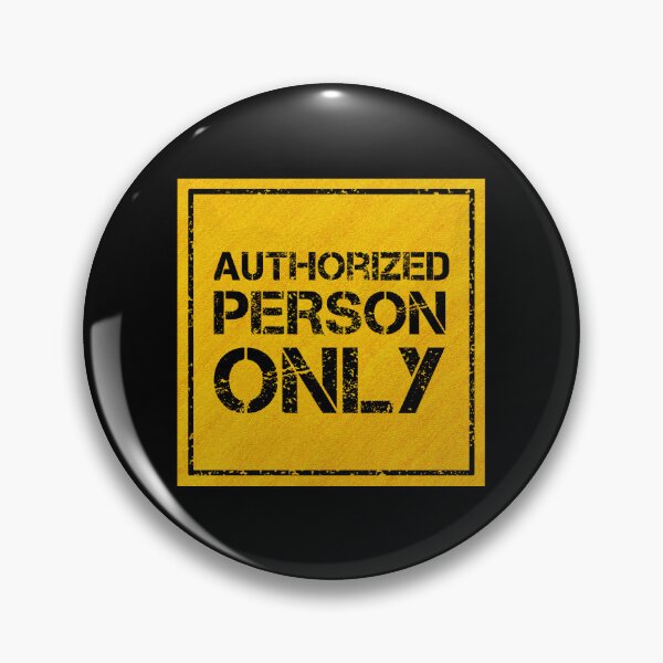 Item preview, Authorized Person Only designed and sold by CAUTION SHOP.