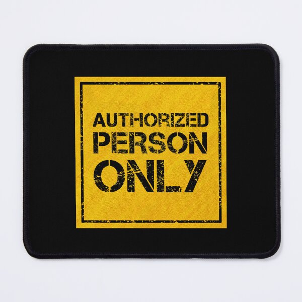 Item preview, Authorized Person Only designed and sold by CAUTION SHOP.