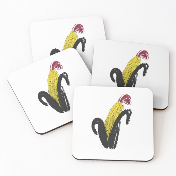 Item preview, Chinese Beautiful corn ink art digital watercolor art design designed and sold by MsLuciaStore.