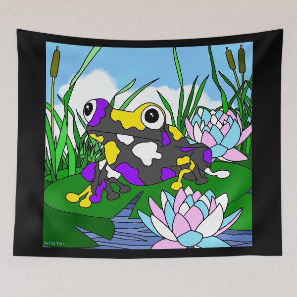 Item preview, The Little Enby Frog designed and sold by Art by Veya.