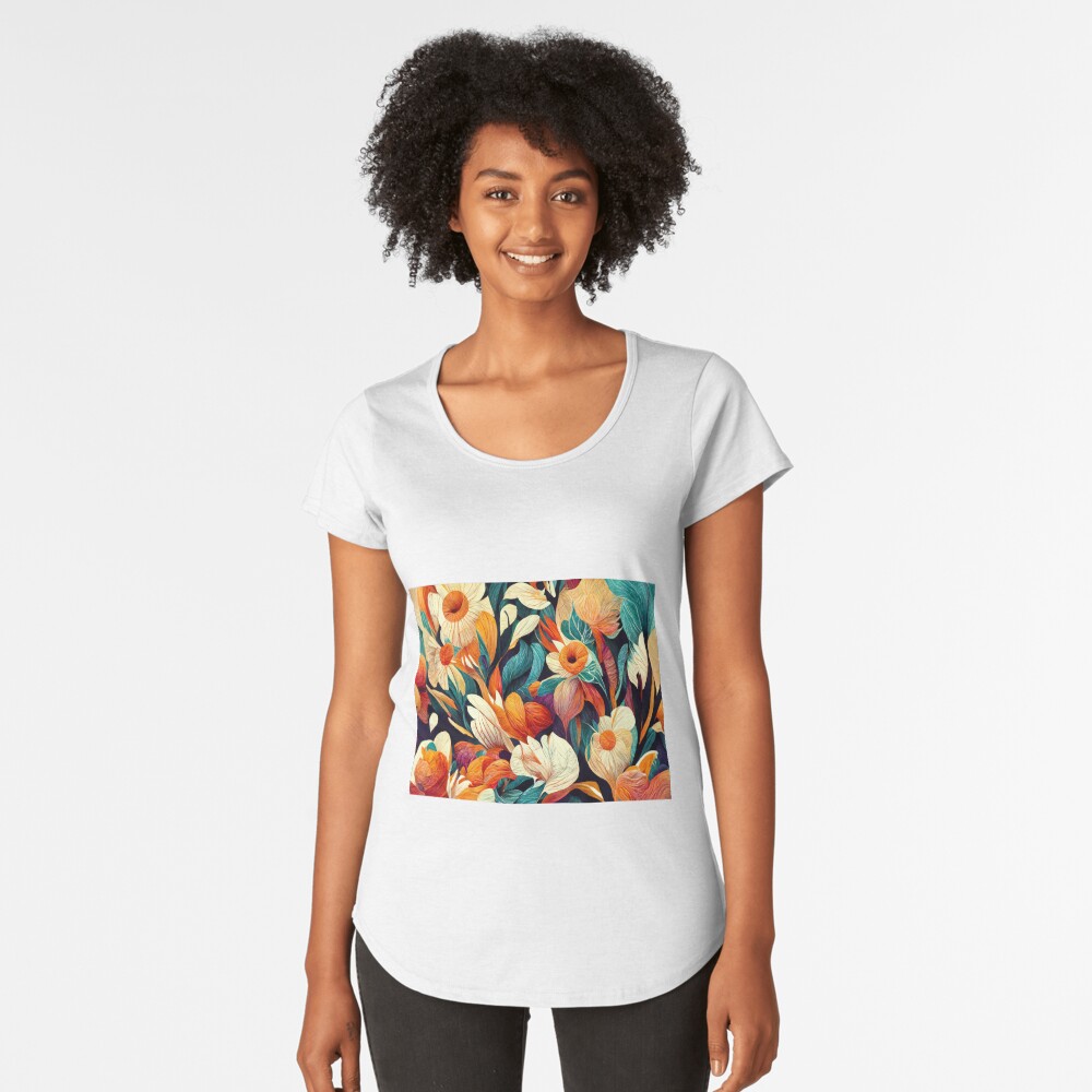 Vista previa del artículo con la obra «Camiseta premium de cuello ancho», diseñado y vendido por camicaturas.