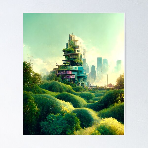 Solarpunk City Poster for Sale by jars arts