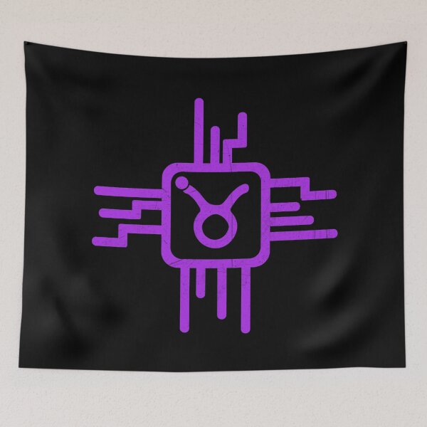 Item preview, Microchip - Taurus / Bull (purple version) designed and sold by MaesterAemon.