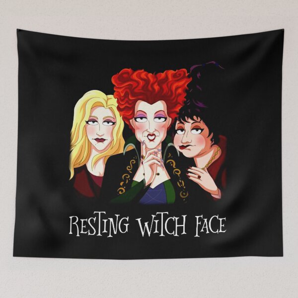 Item preview, Hocus Pocus Resting Witch Face designed and sold by CandaceUS.
