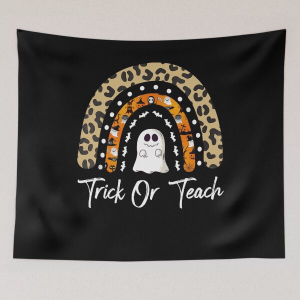 Item preview, Trick Or Teach halloween rainbow horror spooky funny cute designed and sold by beckadamr.