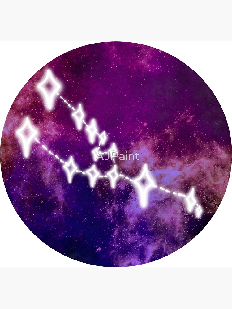 Taurus constellation star sign in night sky zodiac horoscope