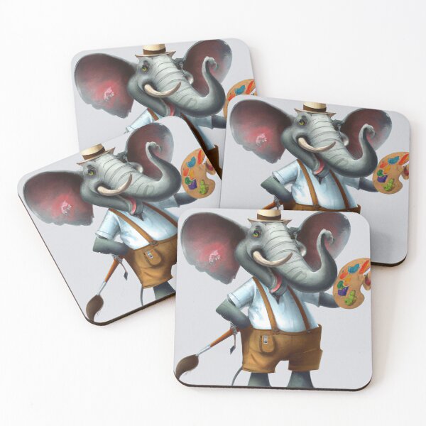 Item preview, The elephant is a painter designed and sold by NickHasling.