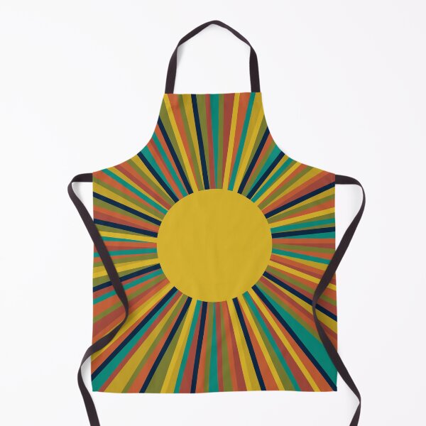 Item preview, Retro Multicolour Sunburst Sun in Mid Mod Colours designed and sold by kierkegaard.