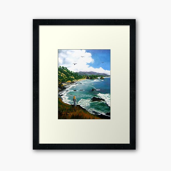 "Sea Gazing" Framed Art Print