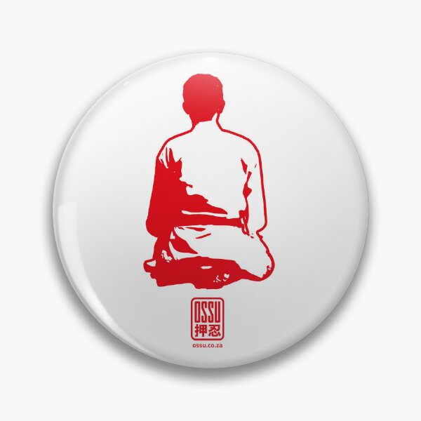 Item preview, Karateka meditating in seiza position designed and sold by Ossu-Couture.