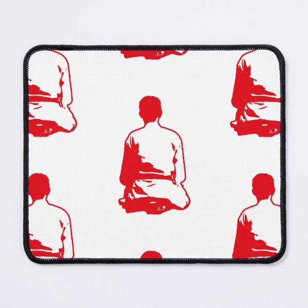 Item preview, Karateka meditating in seiza position designed and sold by Ossu-Couture.