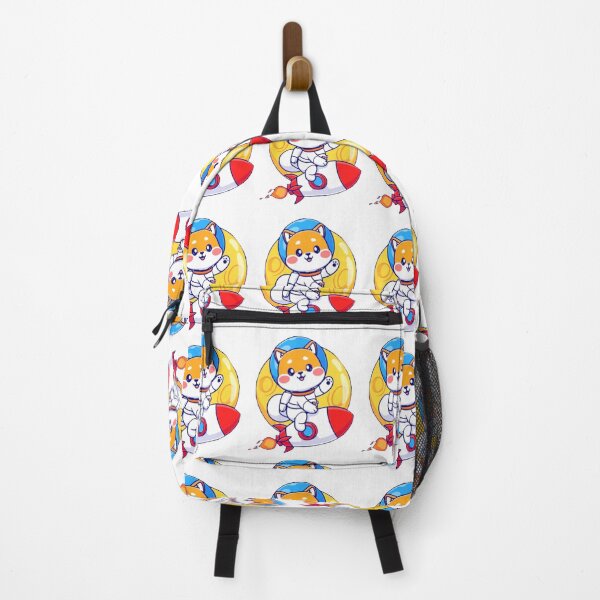 Item preview, Cute shiba inu astronaut riding a rocket on the moon in space cartoon designed and sold by BEAUTY ⭐⭐⭐⭐⭐.