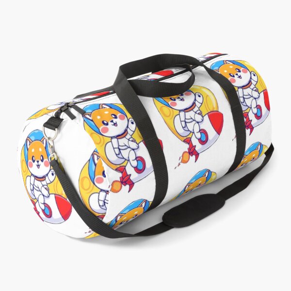 Item preview, Cute shiba inu astronaut riding a rocket on the moon in space cartoon designed and sold by BEAUTY ⭐⭐⭐⭐⭐.
