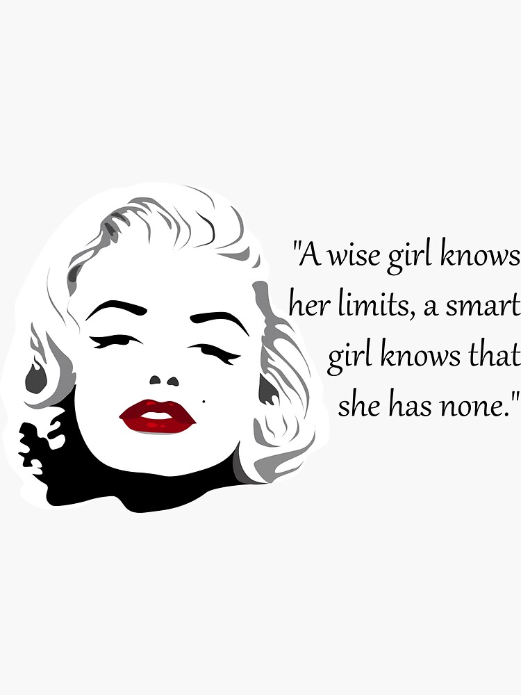 Marilyn Monroe S Most Beautiful Quotes 2 Sticker For Sale By Iva   Bg,f8f8f8 Flat,750x,075,f Pad,750x1000,f8f8f8 