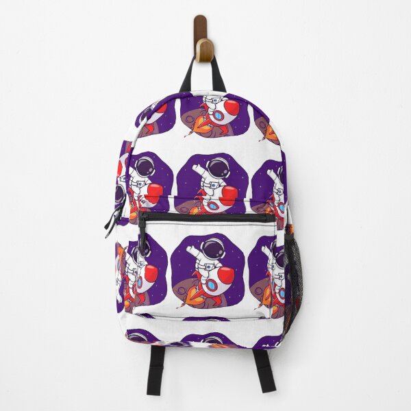 Item preview, Cute astronaut riding a rocket on the moon in space. designed and sold by BEAUTY ⭐⭐⭐⭐⭐.