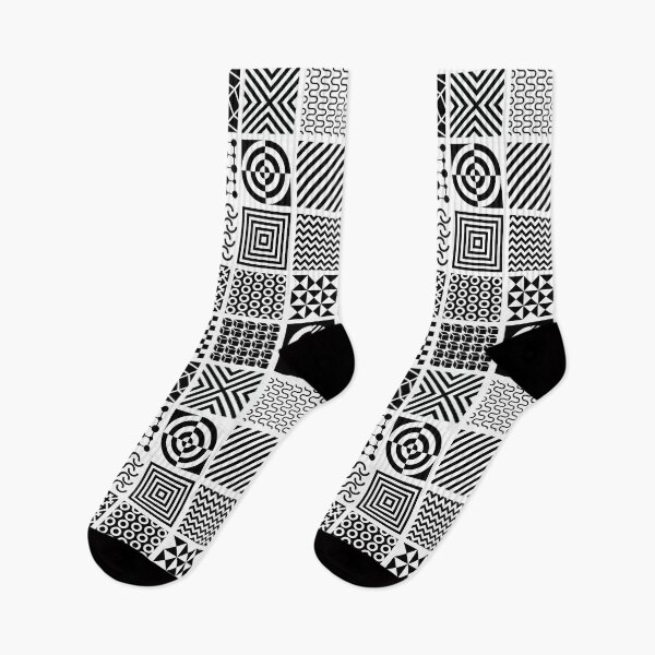 Item preview, Black and White Geometric Pattern designed and sold by Pavnud.