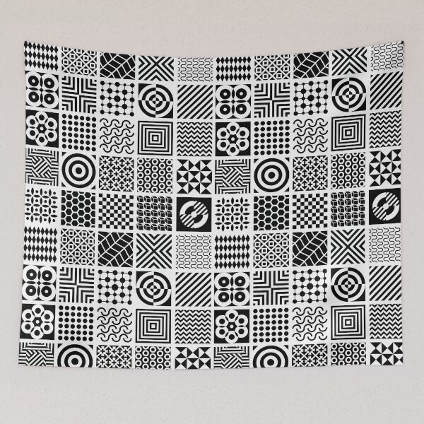 Item preview, Black and White Geometric Pattern designed and sold by Pavnud.
