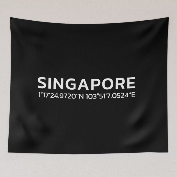 Aperçu de l'œuvre Coordonnées de Singapour créée et vendue par BeratBozan.
