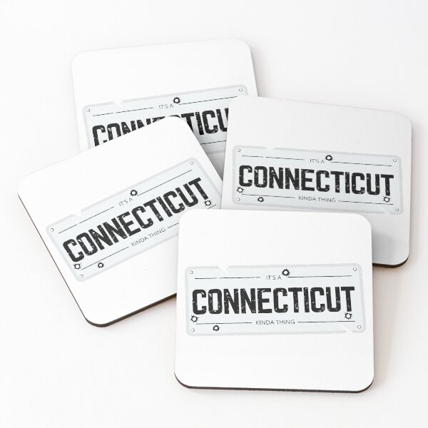 Item preview, Its a CONNECTICUT kinda thing number plate distressed designed and sold by 133DandC.