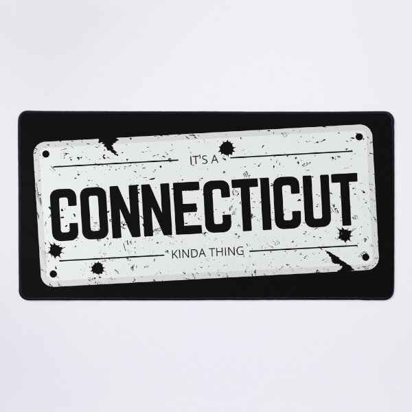 Item preview, Its a CONNECTICUT kinda thing number plate distressed designed and sold by 133DandC.