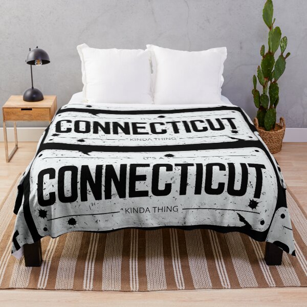 Item preview, Its a CONNECTICUT kinda thing number plate distressed designed and sold by 133DandC.
