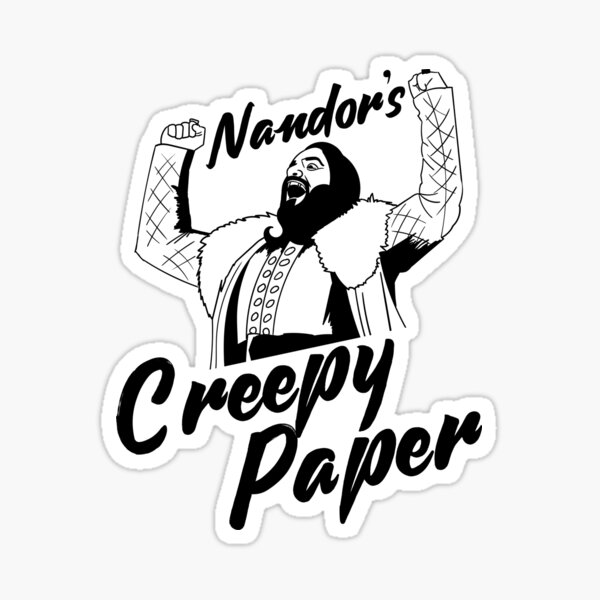 Aperçu de l'œuvre Papier effrayant de Nandor créée et vendue par McPod.