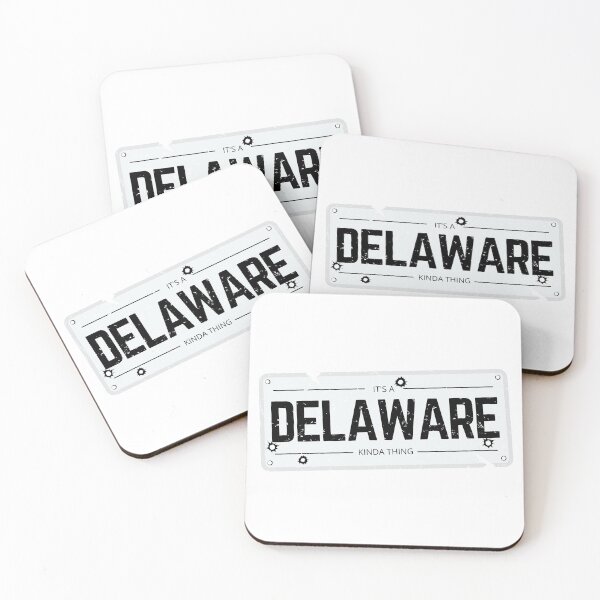 Item preview, Its a DELAWARE kinda thing number plate distressed designed and sold by 133DandC.