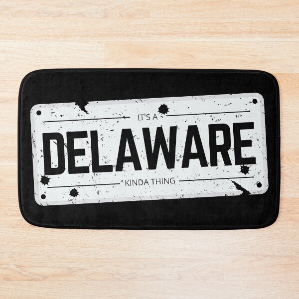Item preview, Its a DELAWARE kinda thing number plate distressed designed and sold by 133DandC.