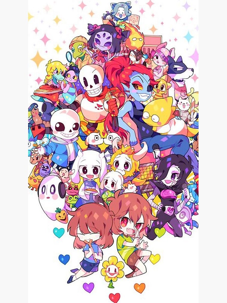 Chibi Undertale Characters | Greeting Card