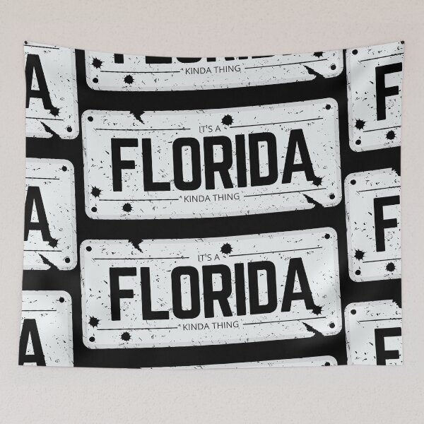 Item preview, Its a FLORIDA kinda thing number plate distressed designed and sold by 133DandC.
