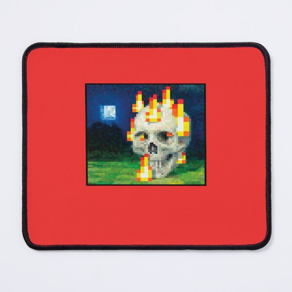 Item preview, Minecraft Painting Burning Skull designed and sold by boscioguidena.