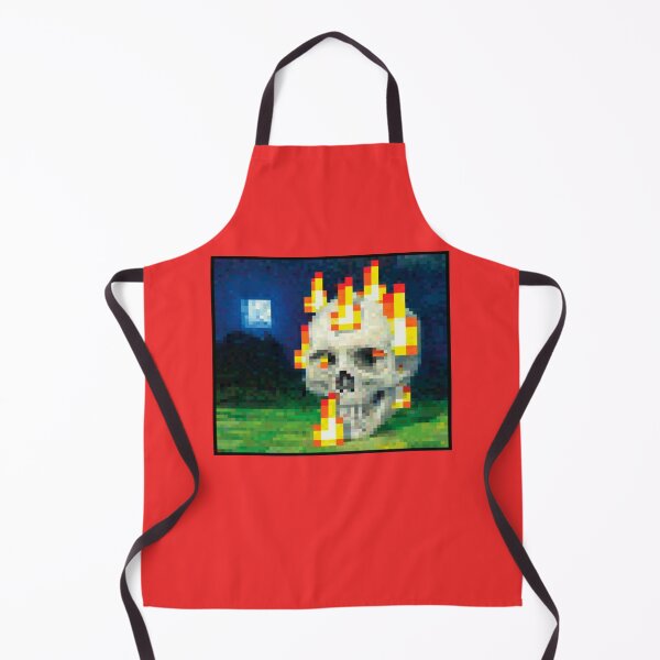 Item preview, Minecraft Painting Burning Skull designed and sold by boscioguidena.
