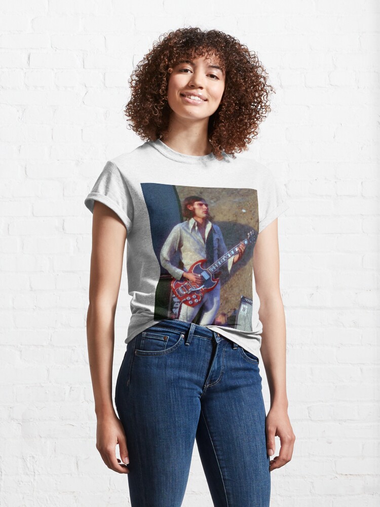 Classic T-Shirt, John Cipollina - GuitarSlinger Extraordinaire designed and sold by Warren Paul Harris