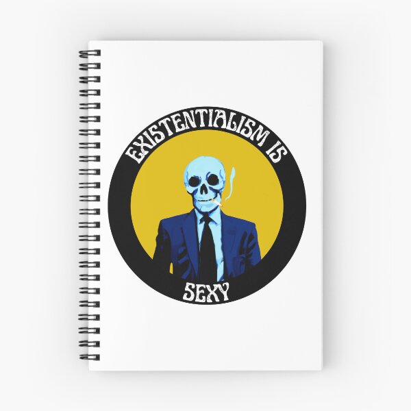 Aperçu de l'œuvre Existentialism Is Sexy Pop Art Skull créée et vendue par PVSKI.