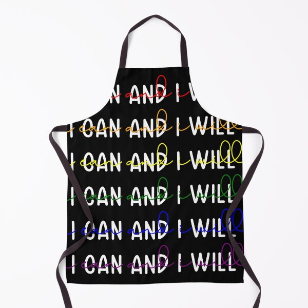 Item preview, I Can and I Will - Rainbow Overlay Text - White Base Writing designed and sold by GWTF-Designs.