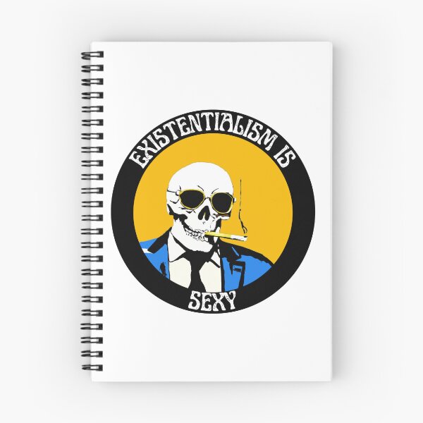 Aperçu de l'œuvre Existentialism Is Sexy Pop Art Skull créée et vendue par PVSKI.