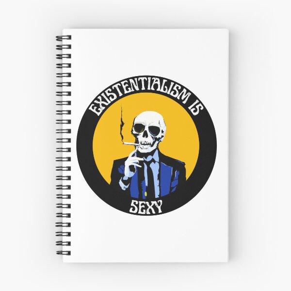 Aperçu de l'œuvre Existentialism Is Sexy Pop Art Skull créée et vendue par PVSKI.