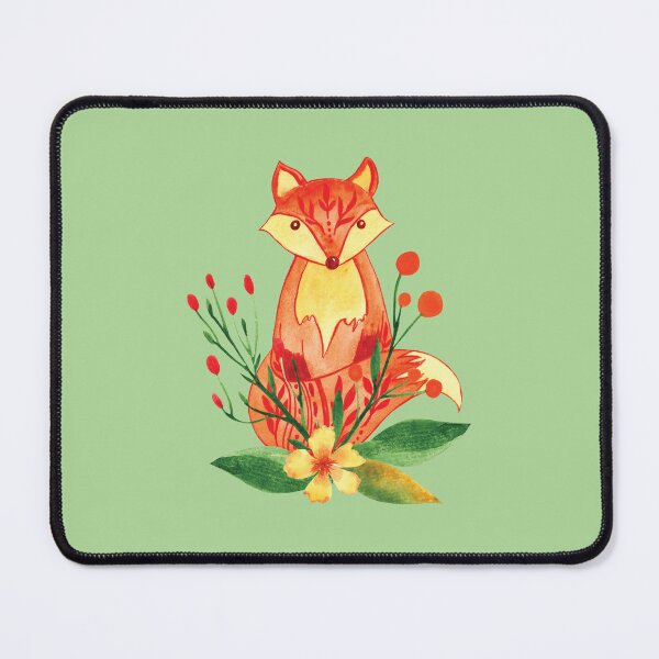 Item preview, Woodland fox watercolor illustration designed and sold by pinkyfish1010.