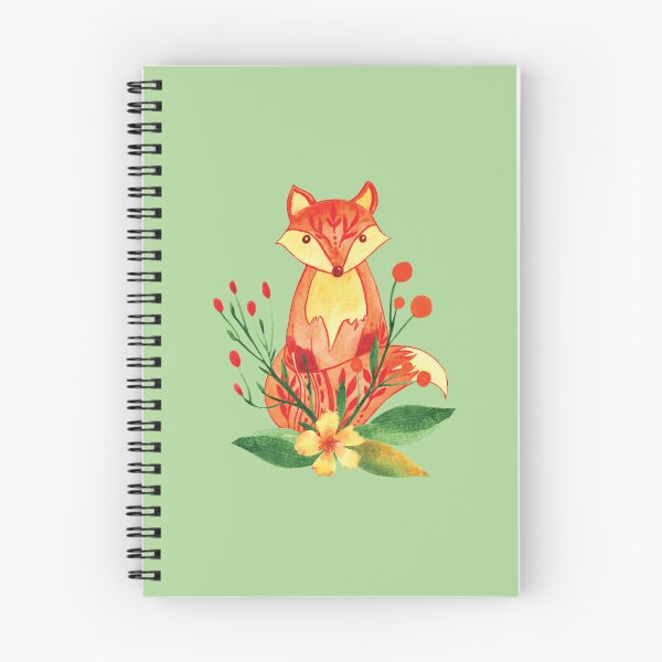 Item preview, Woodland fox watercolor illustration designed and sold by pinkyfish1010.
