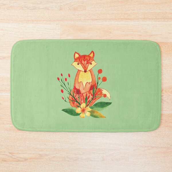 Item preview, Woodland fox watercolor illustration designed and sold by pinkyfish1010.