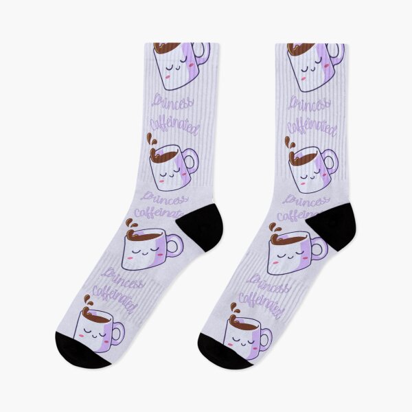 Item preview, Caffeinated Princess Cute Purple Coffee Cup  designed and sold by everything4eva.