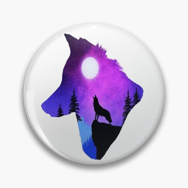 Artikelvorschau, Wolf heult den Mond in einer Wolfsphantasiekunst an. entworfen und verkauft von BEAUTY ⭐⭐⭐⭐⭐.