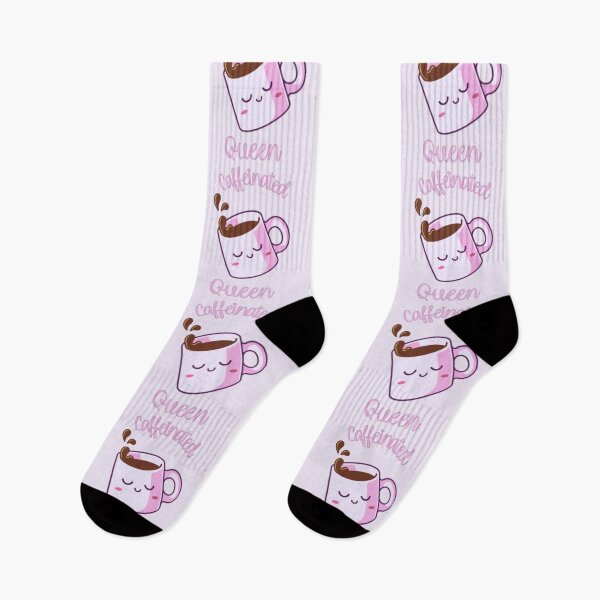 Item preview, Caffeinated Queen Cute Pink Coffee Cup  designed and sold by everything4eva.