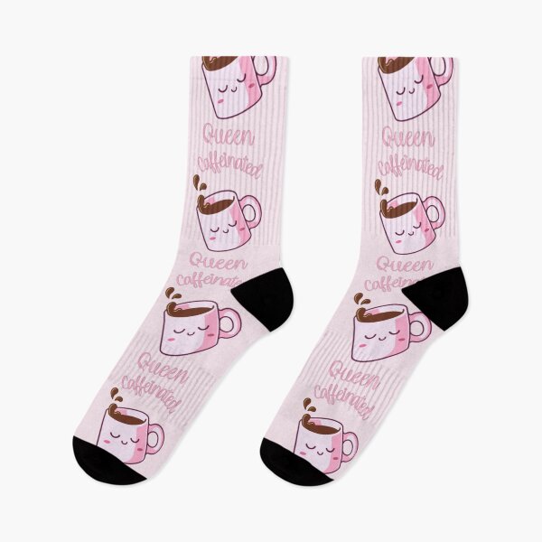 Item preview, Caffeinated Queen Cute Pink Coffee Cup  designed and sold by everything4eva.
