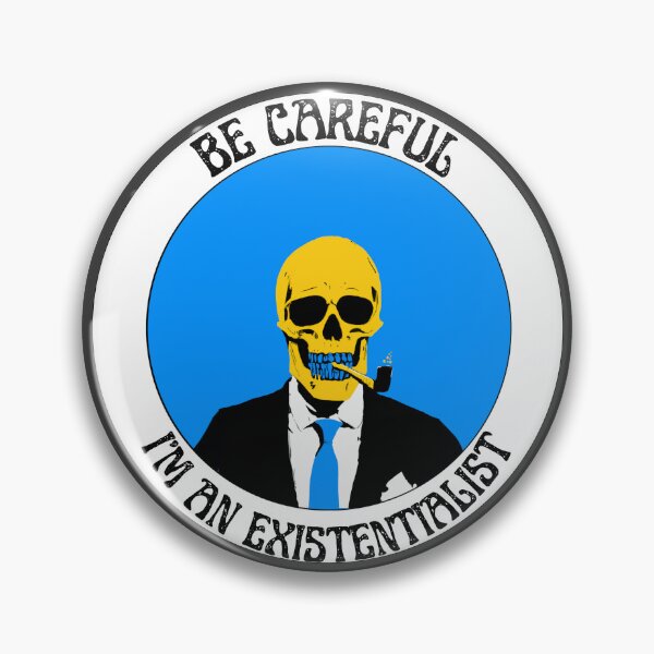 Artikelvorschau, I'm an Existentialist Pop Art Skull entworfen und verkauft von PVSKI.