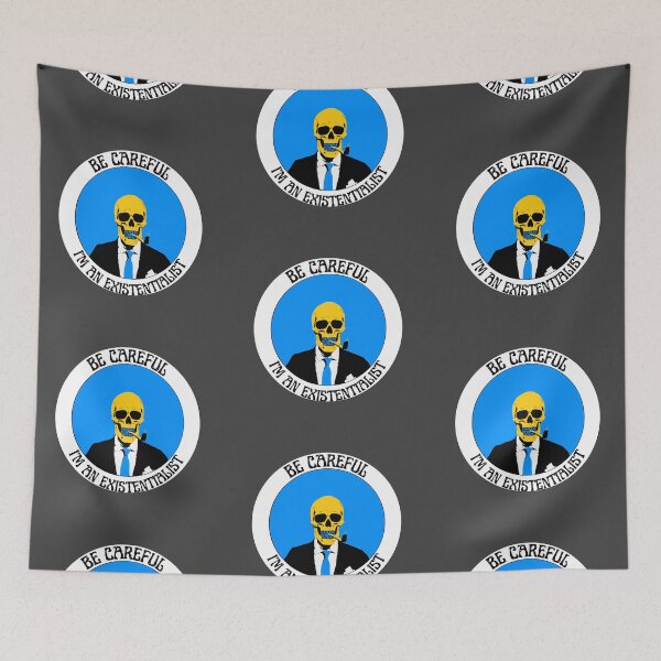 Artikelvorschau, I'm an Existentialist Pop Art Skull entworfen und verkauft von PVSKI.